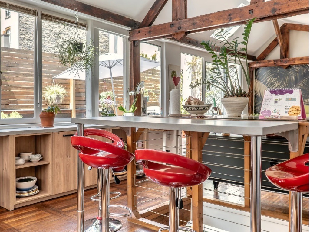 Salon et salle a manger maison Paris 14