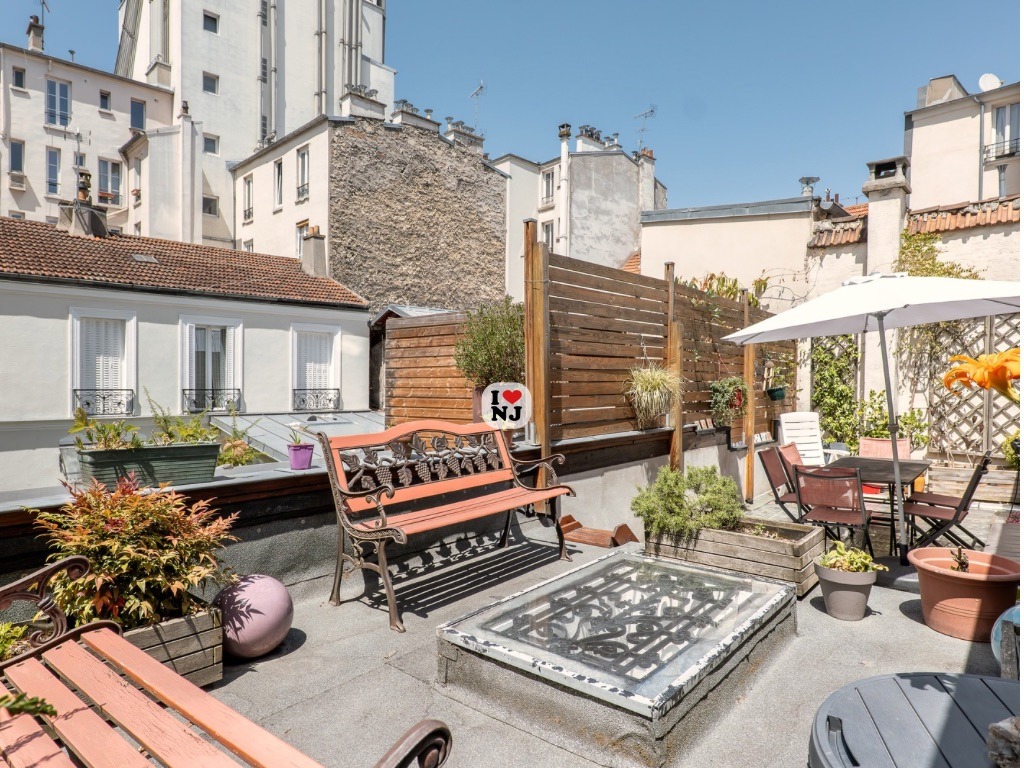 Terrasse plein ciel 35m2 Paris 14 Daguerre