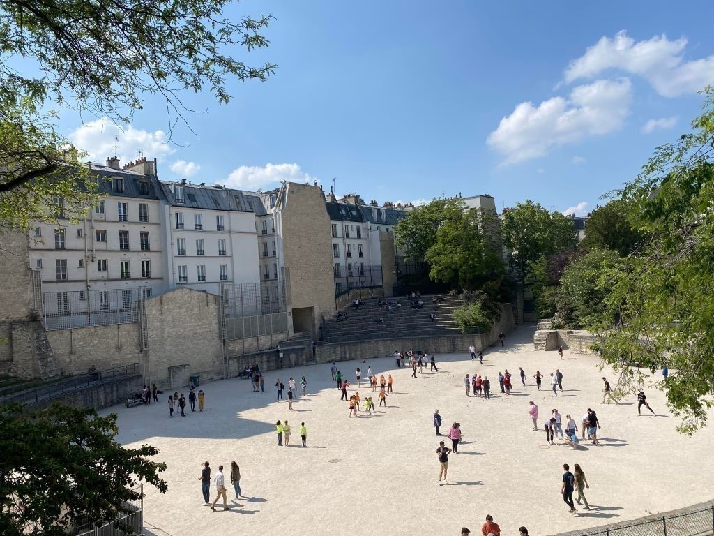 Square Capitan et entrée des Arènes de Lutèce Paris 5e - Nicolas Jeffs
