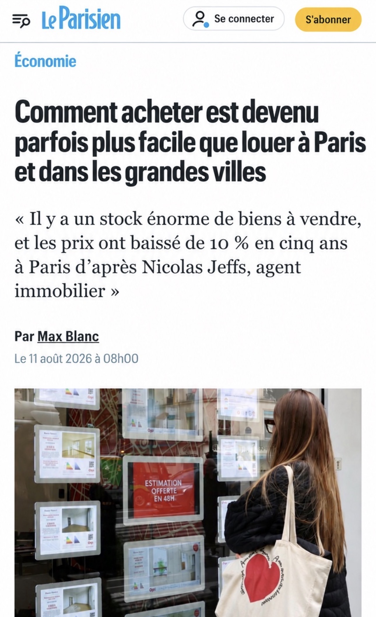 Le Parisien cite Nicolas Jeffs