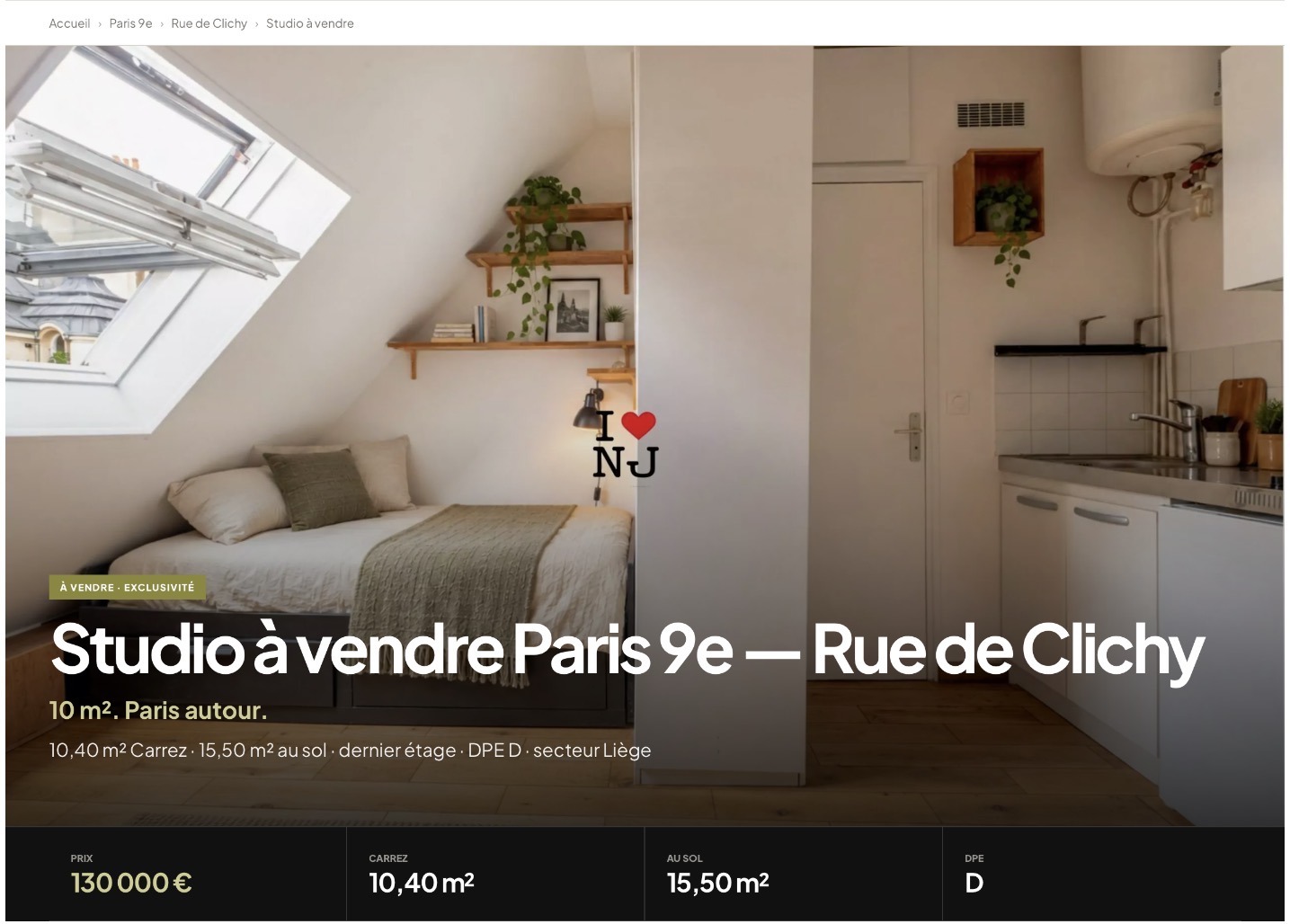 Page dédiée au duplex de Meudon Bellevue