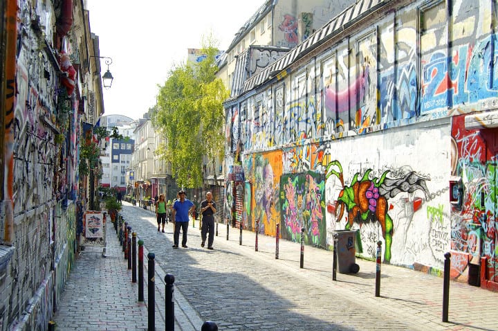 Belleville dans le 20e arrondissement de Paris