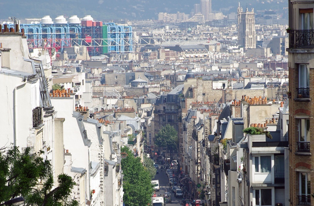 Ménilmontant dans le 20e arrondissement de Paris