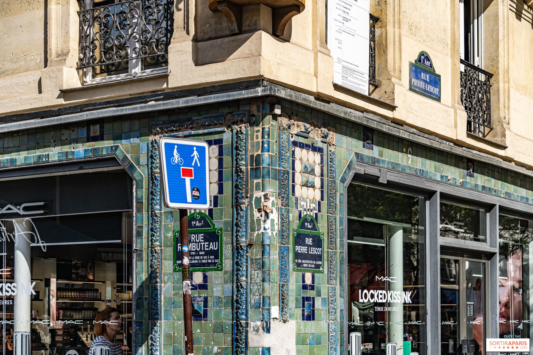 Rue Pierre-Lescot dans le quartier des Halles à Paris