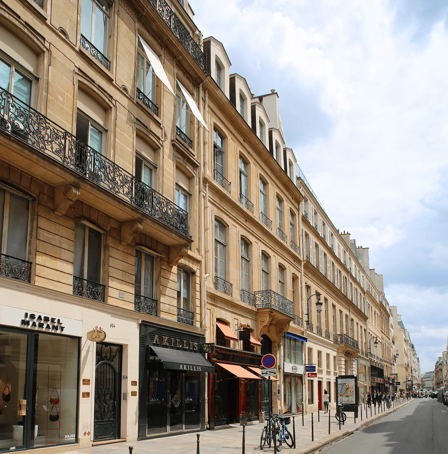 Rue Saint-Honoré près de Place Vendôme à Paris 1er