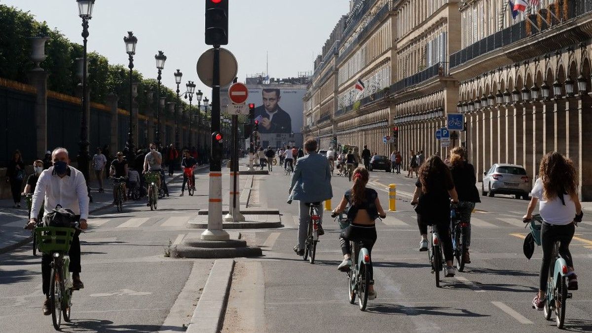 Rue de Rivoli côté Jardin des Tuileries
