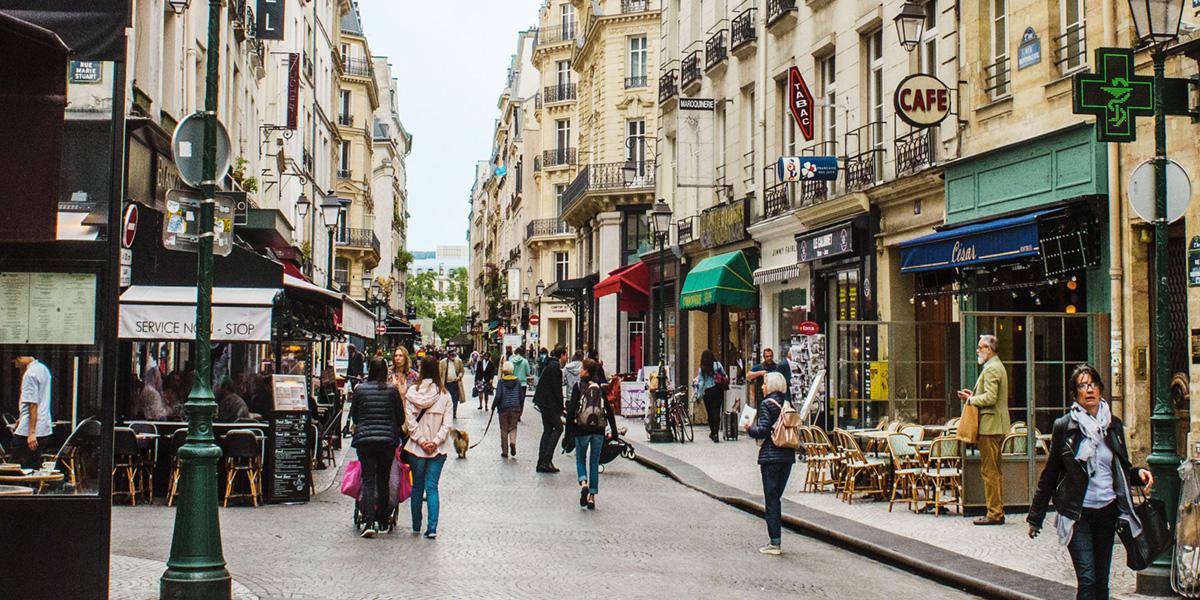 Rue Montorgueil à Paris 2e