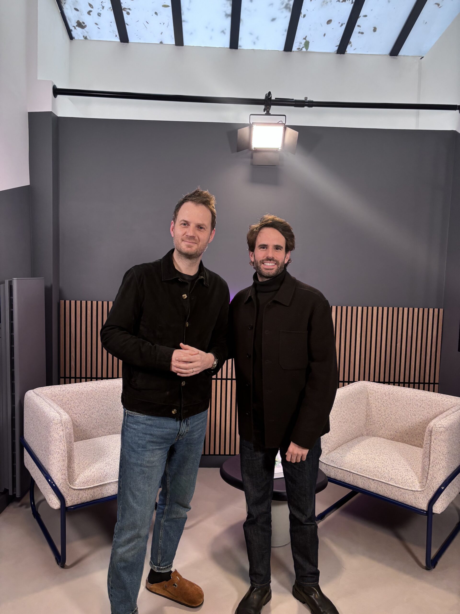 Tournage d'une interview du podcast ImmoStory à Paris